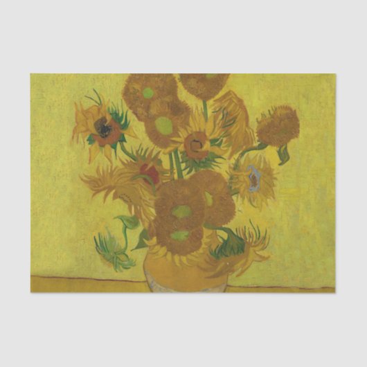 ビンセント・ヴァン・ゴッホ15ひまわり絵画の花 薄葉紙 (正面)