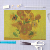 ビンセント・ヴァン・ゴッホ15ひまわり絵画の花 薄葉紙 (クラフト)