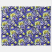 ビンセント・ヴァン・ゴッホ1889スターリーナイト フリースブランケット (正面(横))