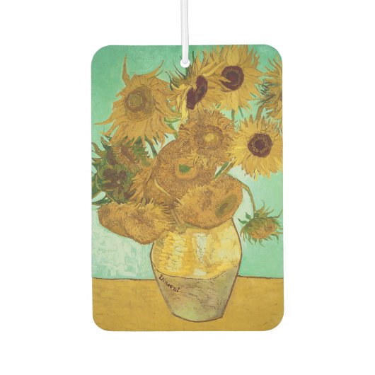 ビンセント・ヴァン・ゴッホ |ひまわり， 1888 カーエアーフレッシュナー (正面)