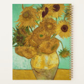 ビンセント・ヴァン・ゴッホ |ひまわり， 1888 プランナー手帳 (裏面)