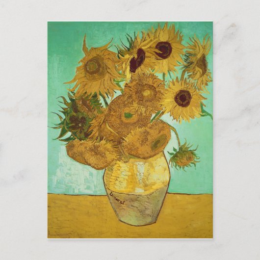 ビンセント・ヴァン・ゴッホ |ひまわり， 1888 ポストカード (正面)