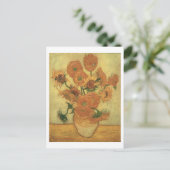 ビンセント・ヴァン・ゴッホ |ひまわり， 1889 ポストカード (スタンド正面)