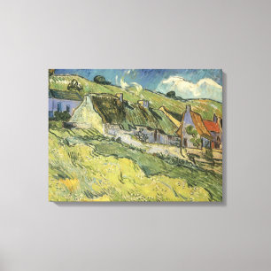 ビンセント・ヴァン・ゴッホ – わらぶきコテージ キャンバスプリント