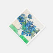 ビンセント・ヴァン・ゴッホ・アイリスとバラ・カクテルナプキン スタンダードカクテルナプキン (角)