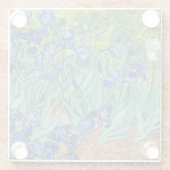 ビンセント・ヴァン・ゴッホ・アイリス ガラスコースター (裏面)