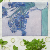 ビンセント・ヴァン・ゴッホ。アイリス キッチンタオル (折り畳み)