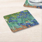 ビンセント・ヴァン・ゴッホ・アイリス スクエアペーパーコースター (アングル)