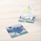 ビンセント・ヴァン・ゴッホ。アイリス スクエアペーパーコースター (インサイチュ)