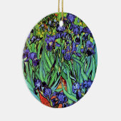 ビンセント・ヴァン・ゴッホ – アイリス – フラワー恋人ファインアート セラミックオーナメント (右)