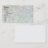 ビンセント・ヴァン・ゴッホ – アイリス – フラワー恋人ファインアート 名刺 (正面/裏面)