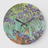 ビンセント・ヴァン・ゴッホ – アイリス ラージ壁時計 (正面)