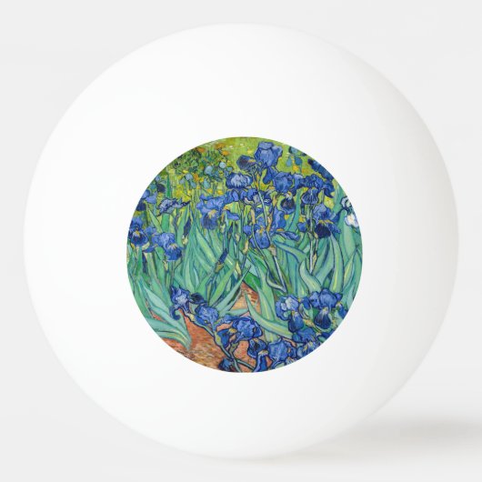 ビンセント・ヴァン・ゴッホ・アイリス 卓球ボール (正面)