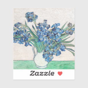 ビンセント・ヴァン・ゴッホ。アイリス。印象主義フローラ シール