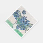 ビンセント・ヴァン・ゴッホ・アイリス。印象主義フローラ スタンダードランチョンナプキン (角)