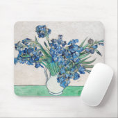 ビンセント・ヴァン・ゴッホ。アイリス。印象主義フローラ マウスパッド (マウス)