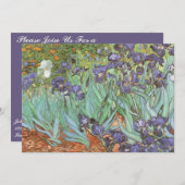 ビンセント・ヴァン・ゴッホ – アイリス 招待状 (正面/裏面)