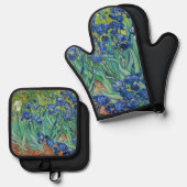 ビンセント・ヴァン・ゴッホ・アイリス 鍋つかみ&鍋敷きセット (正面/裏面)