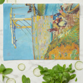 ビンセント・ヴァン・ゴッホ – アルズのラングロス橋#1 キッチンタオル (折り畳み)