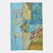 ビンセント・ヴァン・ゴッホ – アルズのラングロス橋#1 キッチンタオル (縦)