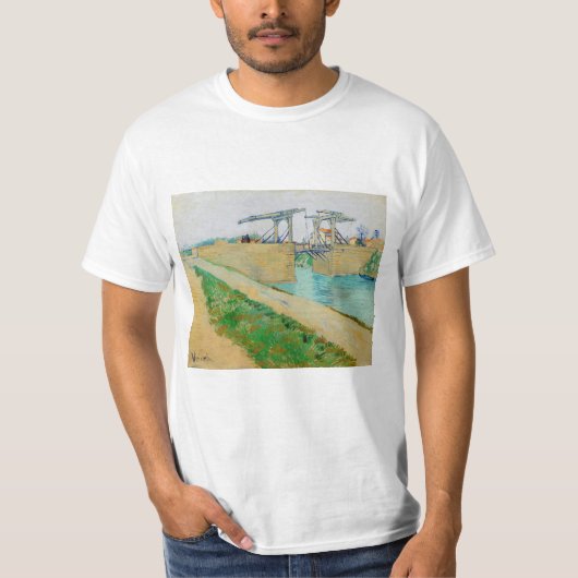 ビンセント・ヴァン・ゴッホ – アルズのラングロス橋#2 Tシャツ (正面)