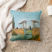 ビンセント・ヴァン・ゴッホ – アルズのラングロス橋#3 クッション (ブランケット)