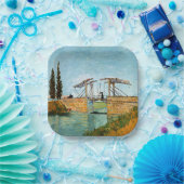 ビンセント・ヴァン・ゴッホ – アルズのラングロス橋#3 ペーパープレート (パーティー)