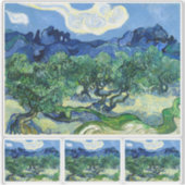 ビンセント・ヴァン・ゴッホ、アルピレスとオリーブの木 シール (正面)