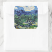 ビンセント・ヴァン・ゴッホ – アルピレスとオリーブの木 スクエアシール (バッグ)