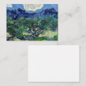 ビンセント・ヴァン・ゴッホ – アルピレスとオリーブの木 ノートカード (正面/裏面)