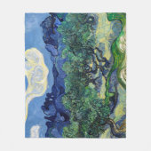 ビンセント・ヴァン・ゴッホ – アルピレスとオリーブの木 フリースブランケット (正面)