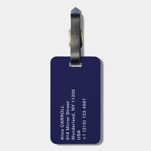 ビンセント・ヴァン・ゴッホ – アルピレスとオリーブの木 ラゲッジタグ (裏面縦)