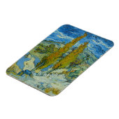 ビンセント・ヴァン・ゴッホ、アルピレスの2つのポプラ マグネット (左側)