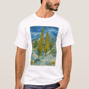 ビンセント・ヴァン・ゴッホ、アルピレスの2つのポプラ Tシャツ