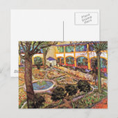 ビンセント・ヴァン・ゴッホ – アルレスの病院の庭 ポストカード (正面/裏面)