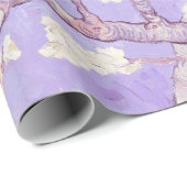 ビンセント・ヴァン・ゴッホ・アーモンドの花：ラベンダー ラッピングペーパー (ロールコーナー)