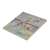 ビンセント・ヴァン・ゴッホ – アーモンド・ブランチ・イン・ア・ガラス タイル (側面)