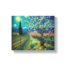 ビンセント・ヴァン・ゴッホ・アーモンド・ブロッサム・ランドスケープ