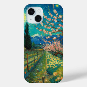 ビンセント・ヴァン・ゴッホ・アーモンド・ブロッサム・ランドスケープ iPhone 15ケース