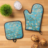 ビンセント・ヴァン・ゴッホ – アーモンド・ブロッサム 鍋つかみ&鍋敷きセット (トップダウン)