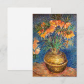 ビンセント・ヴァン・ゴッホ – インペリアル・フリティリャーズ サンキューカード (正面/裏面)