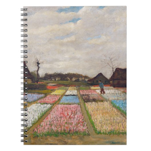 ビンセント・ヴァン・ゴッホ – オランダの花壇 ノートブック (正面)