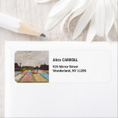 ビンセント・ヴァン・ゴッホ – オランダの花壇 ラベル (インサイチュ)