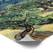 ビンセント・ヴァン・ゴッホ・オリーブの木とアルピレス ポスター (角)