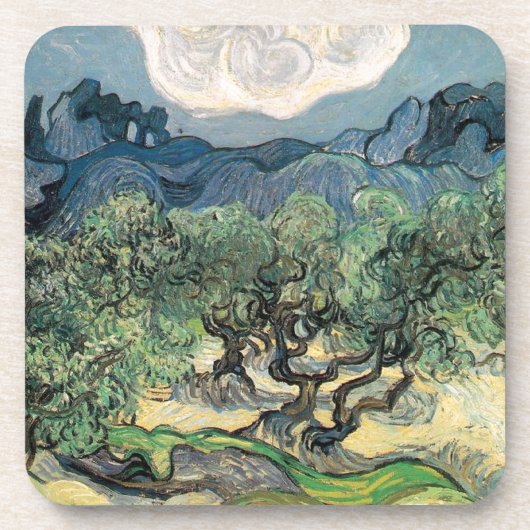 ビンセント・ヴァン・ゴッホ・オリーブの木 コースター (正面)