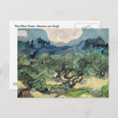 ビンセント・ヴァン・ゴッホ・オリーブの木 ポストカード (正面/裏面)
