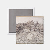 ビンセント・ヴァン・ゴッホ |オリーブの木 マグネット (正面/裏面)