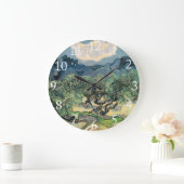 ビンセント・ヴァン・ゴッホ・オリーブの木 ラージ壁時計 (ホーム)