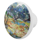 ビンセント・ヴァン・ゴッホ – オリーブの木：明るい青の空 セラミックノブ (右)