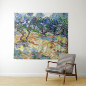 ビンセント・ヴァン・ゴッホ – オリーブの木：明るい青の空 タペストリー (インサイチュ(横))